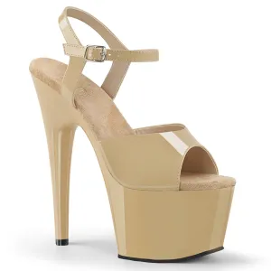 Adore-709 Cream Patent, 7" Heels