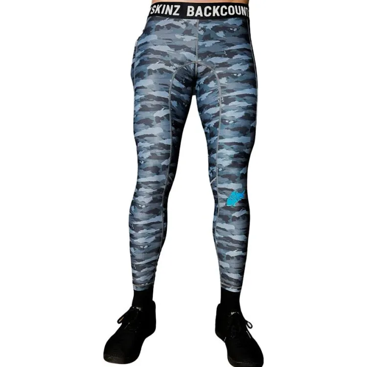 Backcountry UV Polyester Compression Pants - Blue Camo