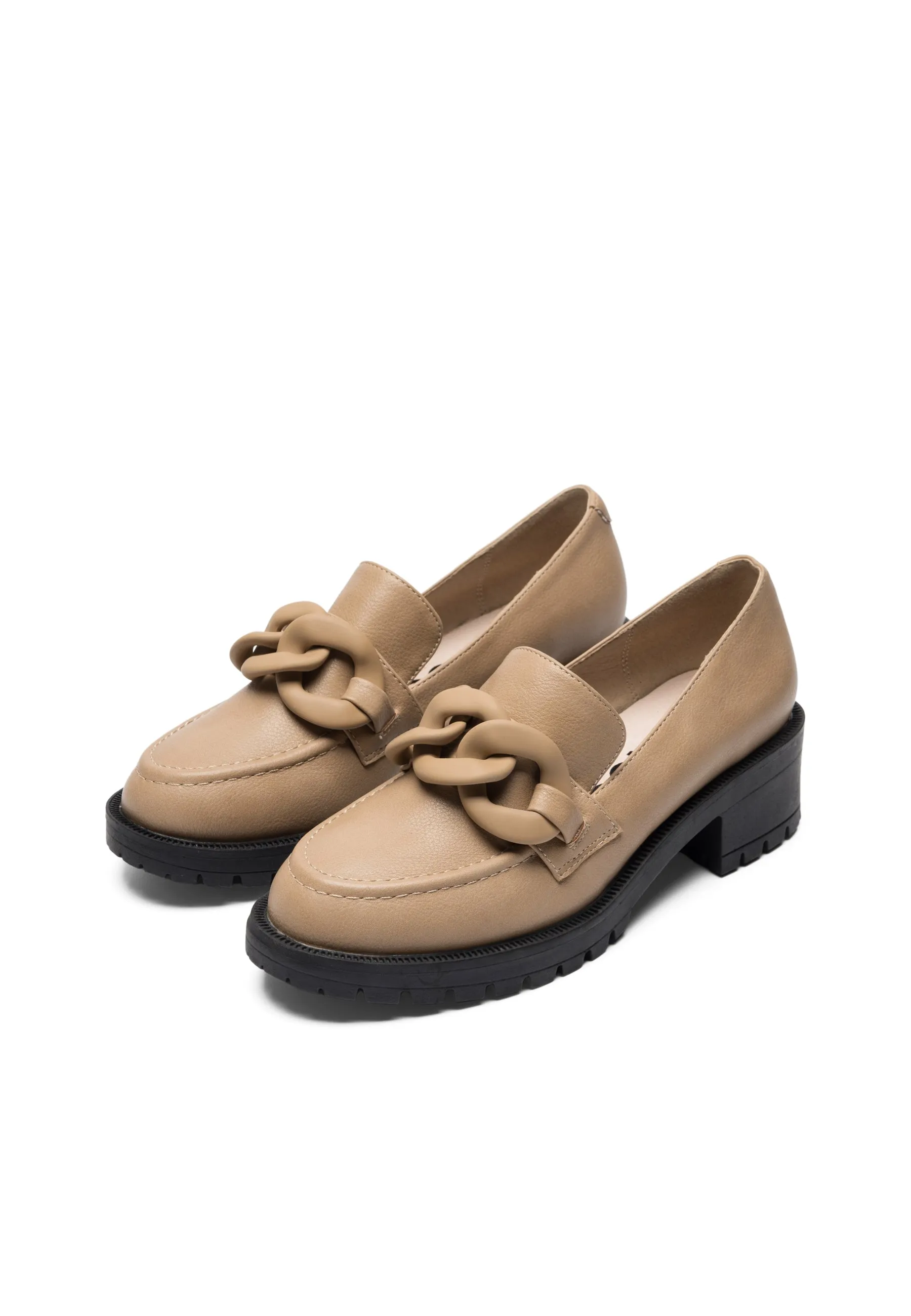 Biaclaire Nougat Loafers