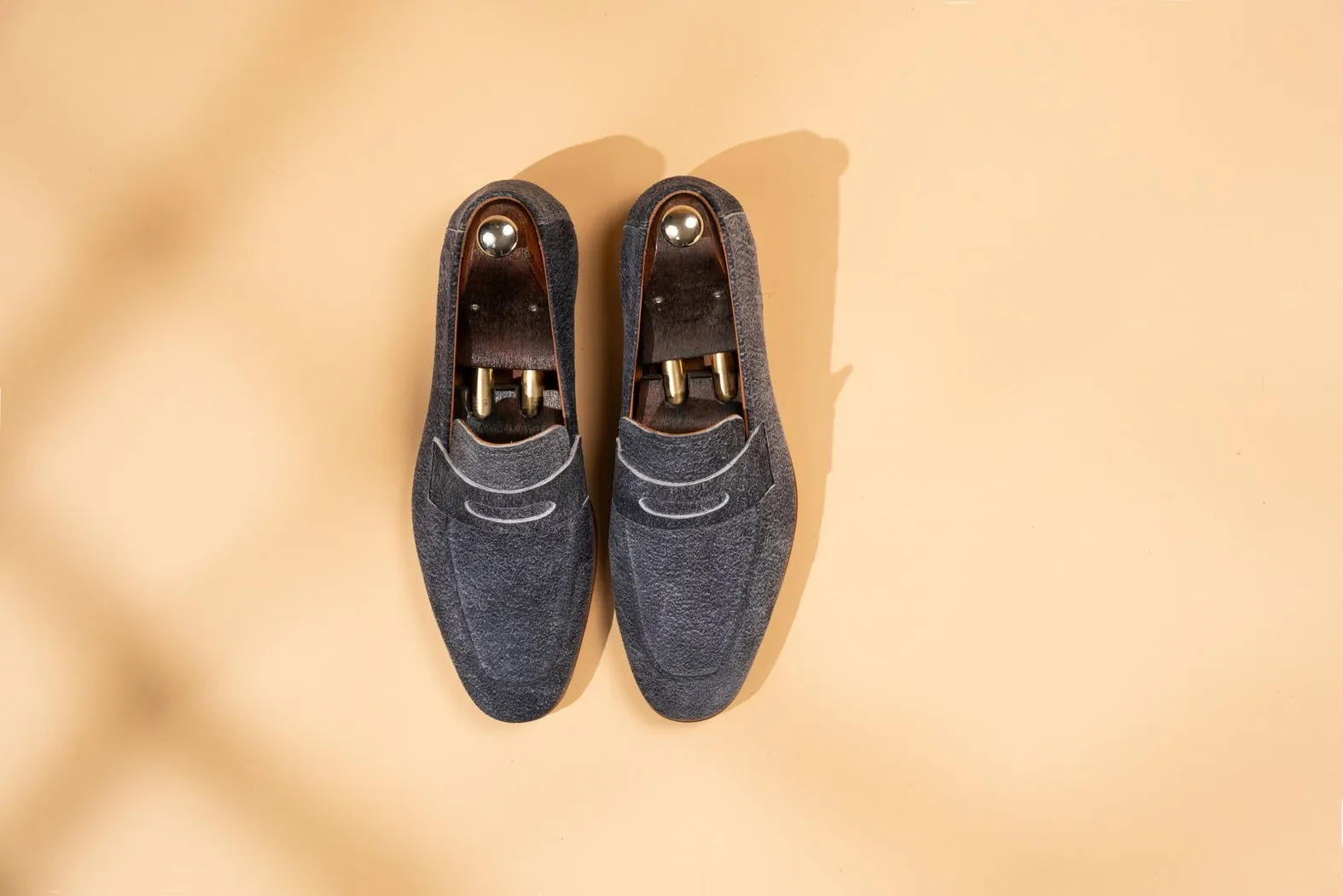 BOSPHORUS LEATHER LOAFER - CAPRICORN BLUE