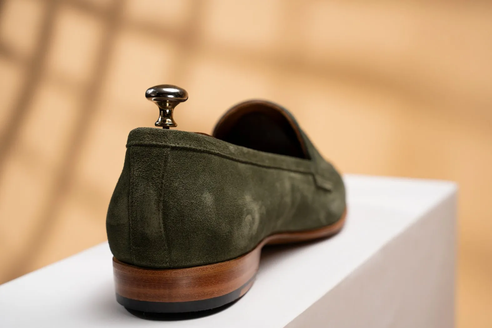 BOSPHORUS LEATHER LOAFER - OLIVE