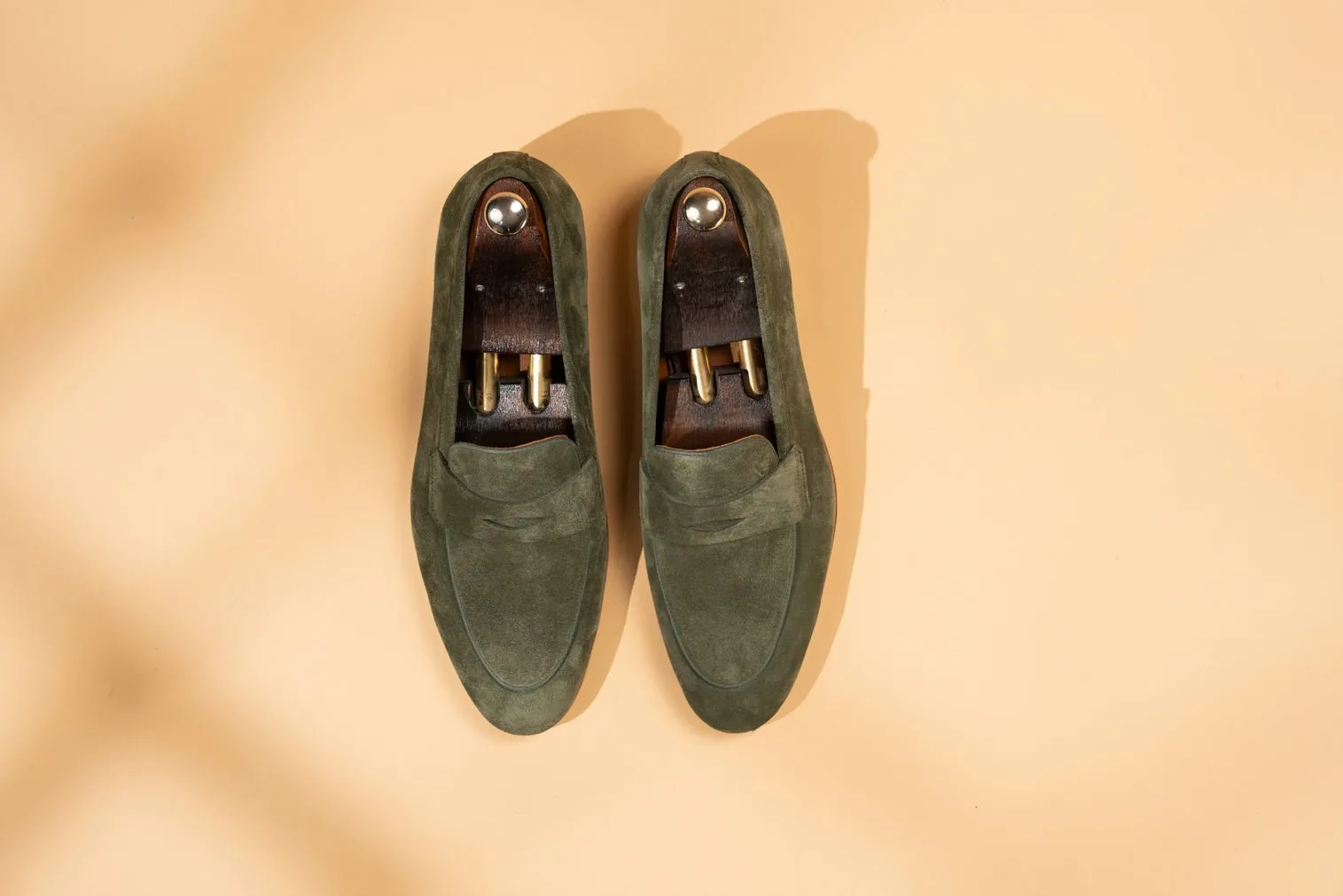 BOSPHORUS LEATHER LOAFER - OLIVE