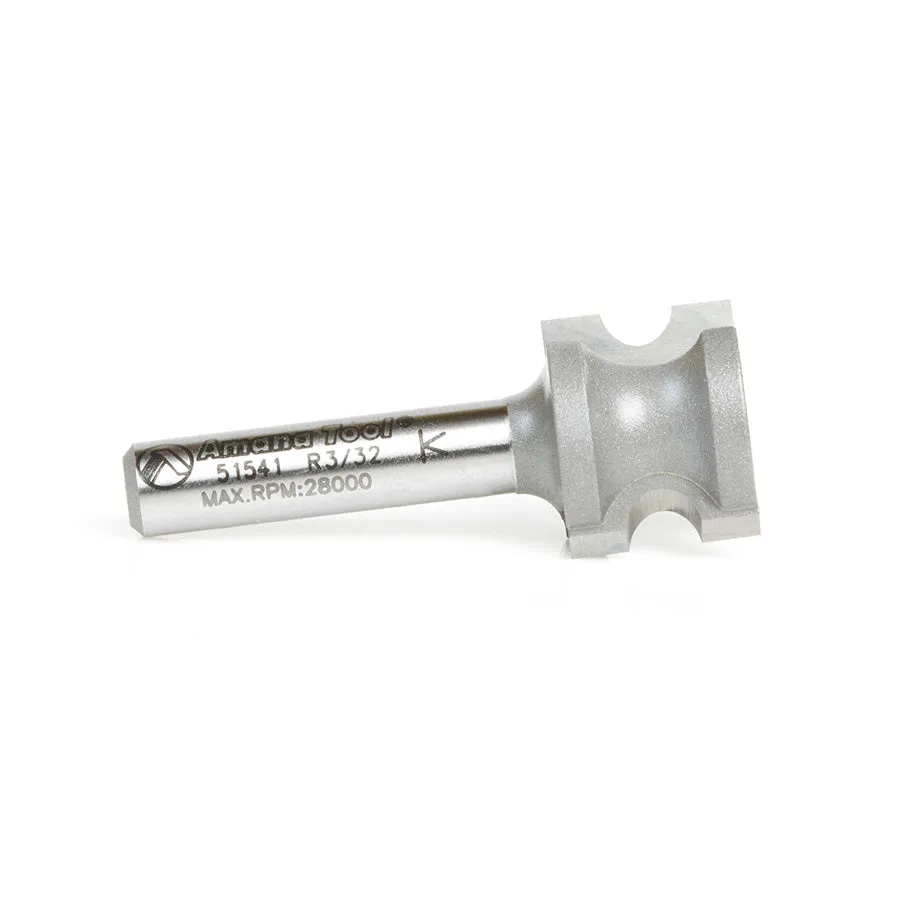 Bullnose Router Bit | 3⁄32 Radius x 21⁄32 Dia x 1⁄2 x 1⁄4" Shank | 51541 | 738685515419