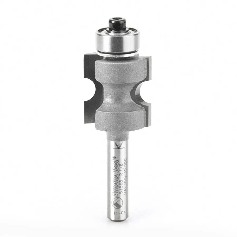 Bullnose Router Bit | 9⁄64 Radius x 21⁄32 Dia x 3⁄4 x 1⁄4" Shank | 51568 | 738685515686