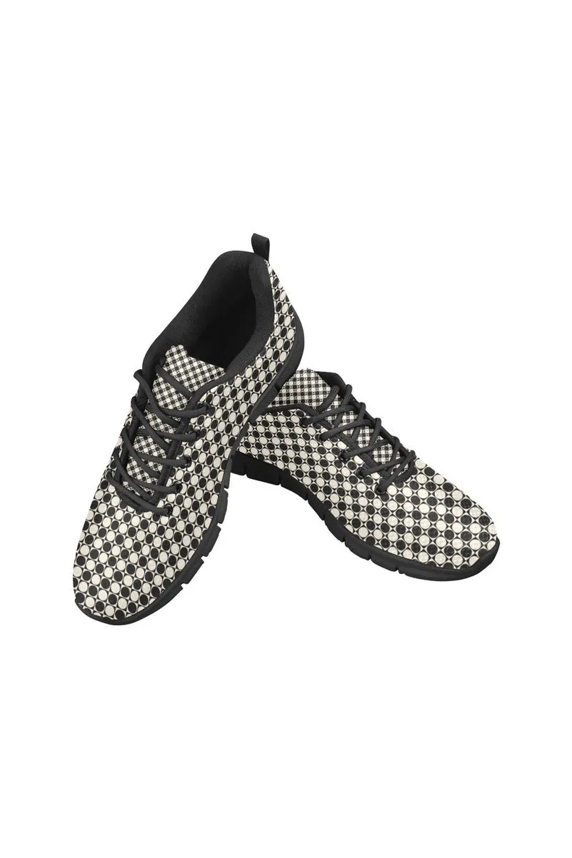 Circles in Squares Women's Breathable Running Shoes