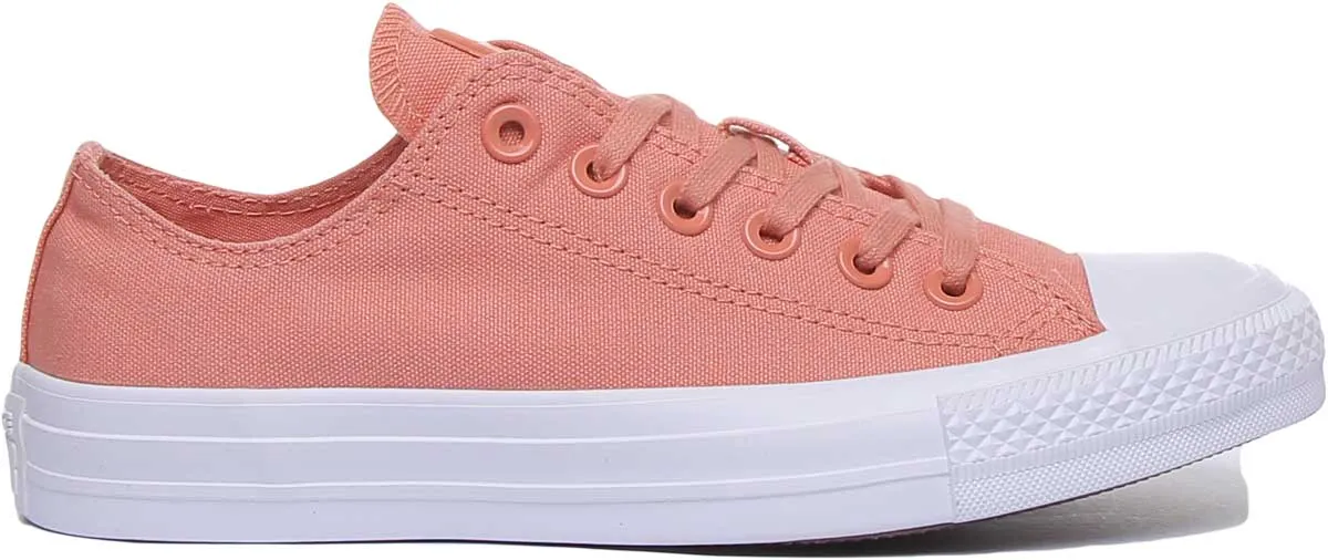 Converse 163307C CT All Star Low Trainer In Peach For Women