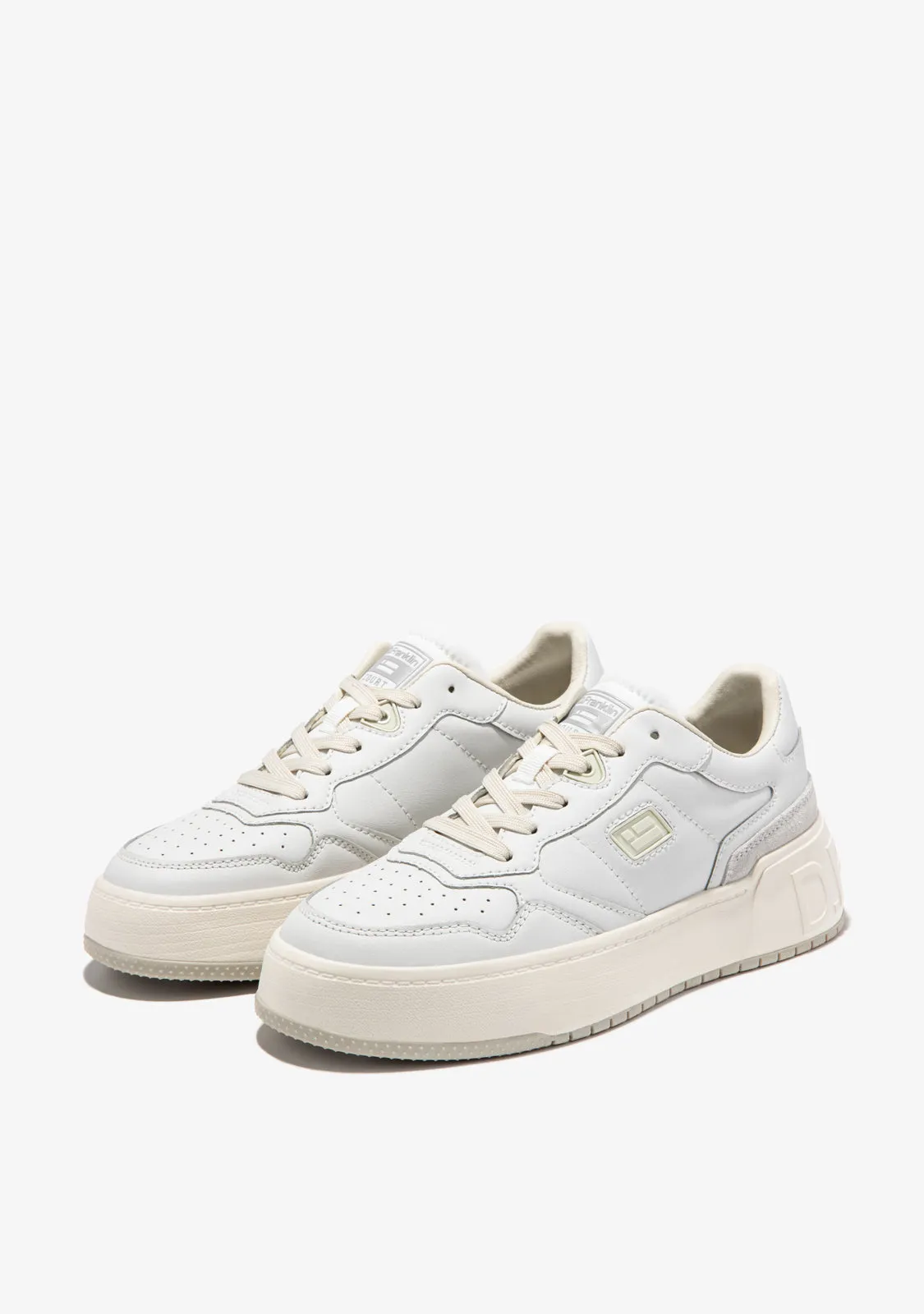 Court Tennis Basic Leather White