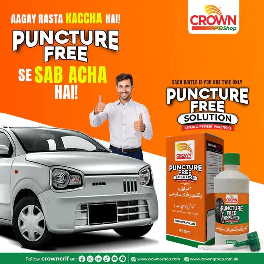 Crown Puncture Free Solution 450 ML for Cars