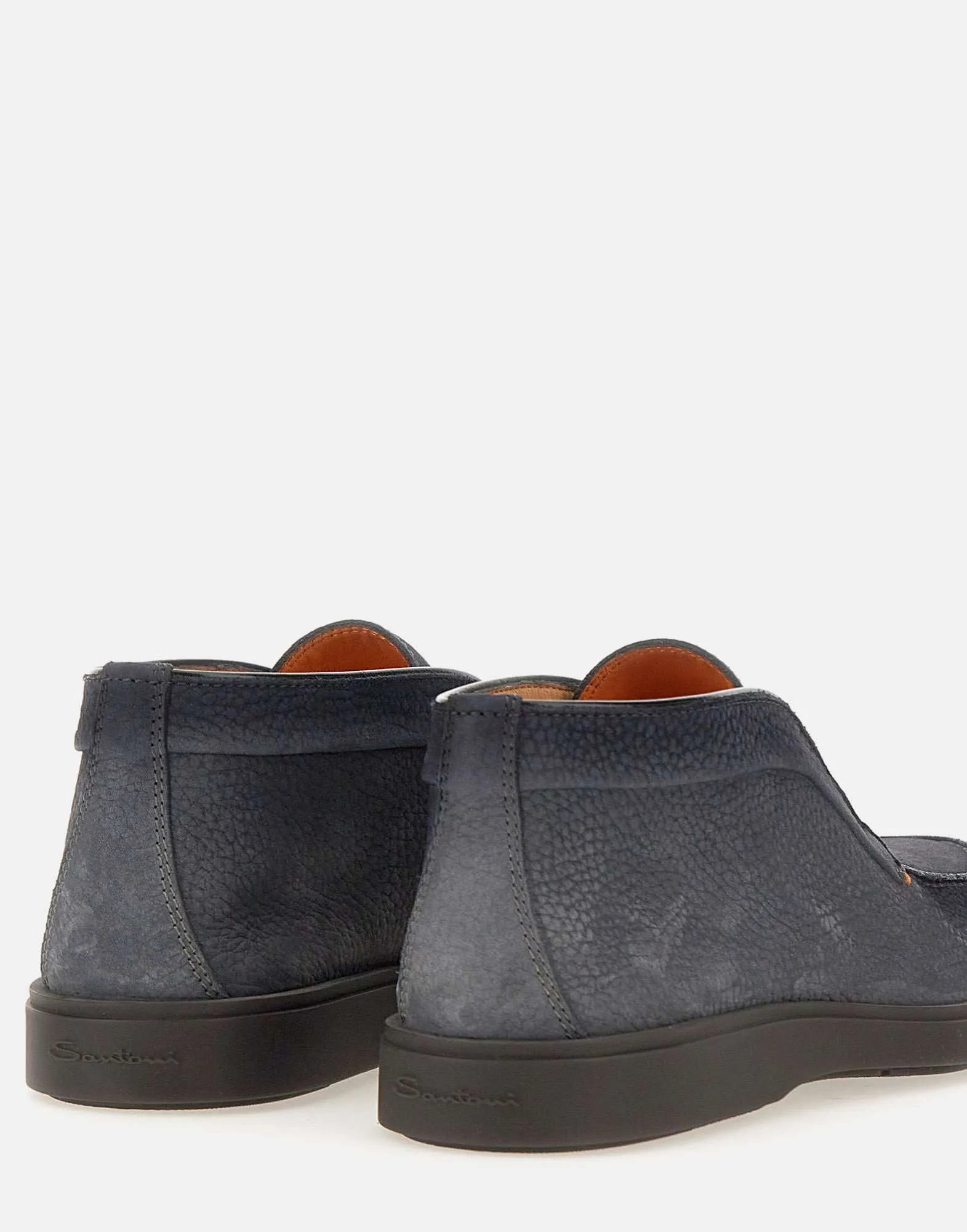 Dragon Grey Leather Loafers