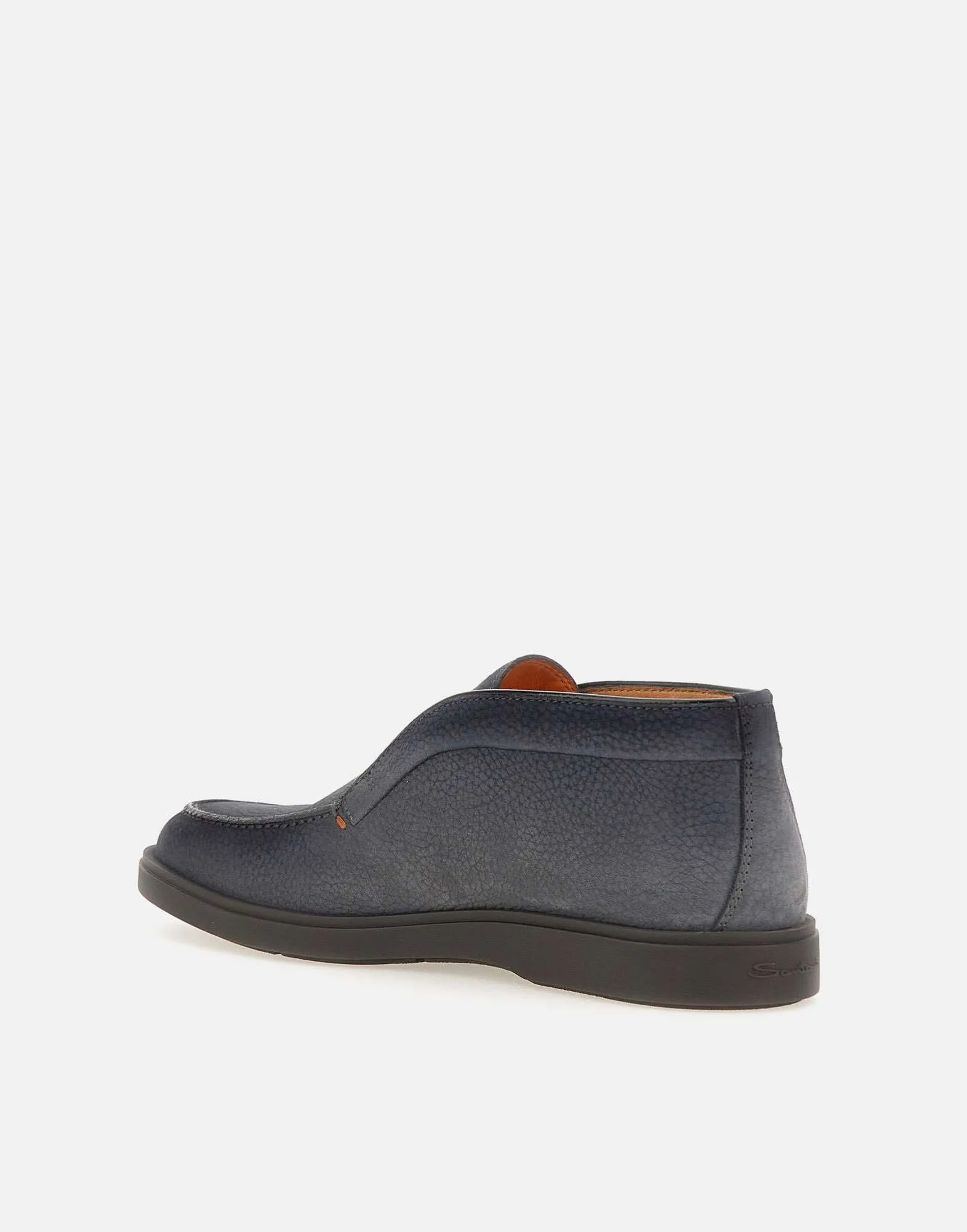 Dragon Grey Leather Loafers