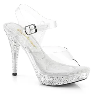 Elegant-408 Clear/Clear-RS, 4" Heels