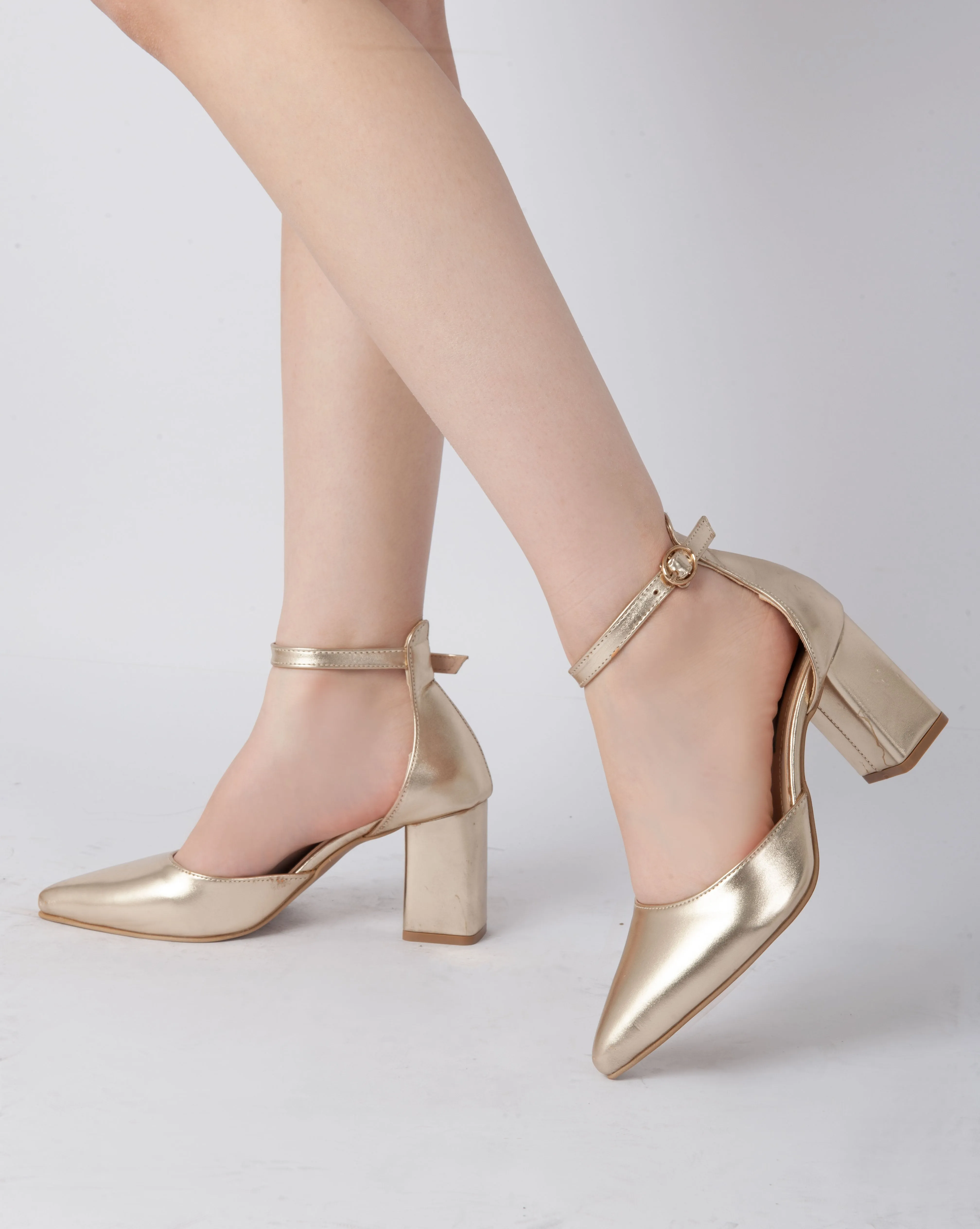 Elegant Ankle Strap Heels - Champ