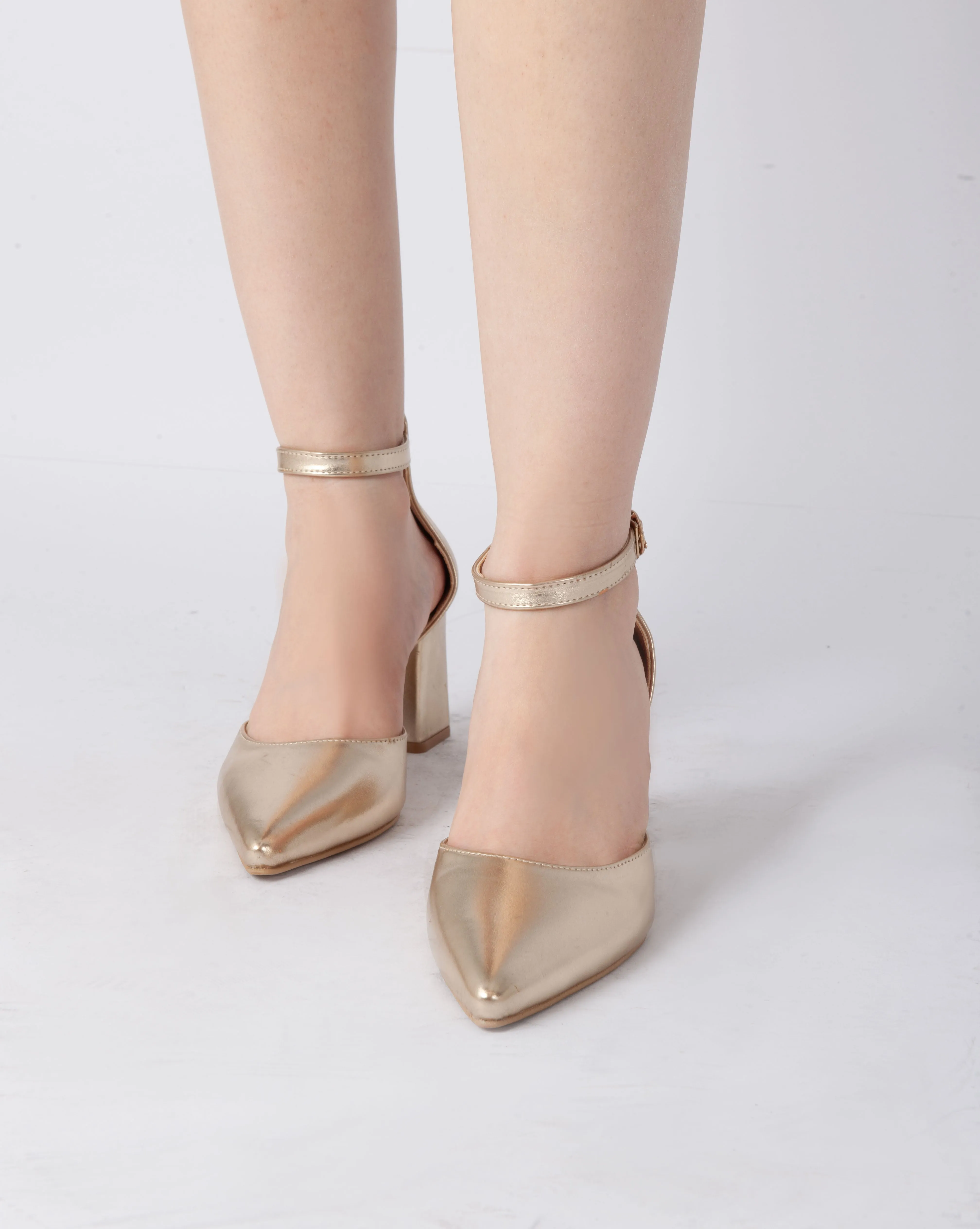 Elegant Ankle Strap Heels - Champ