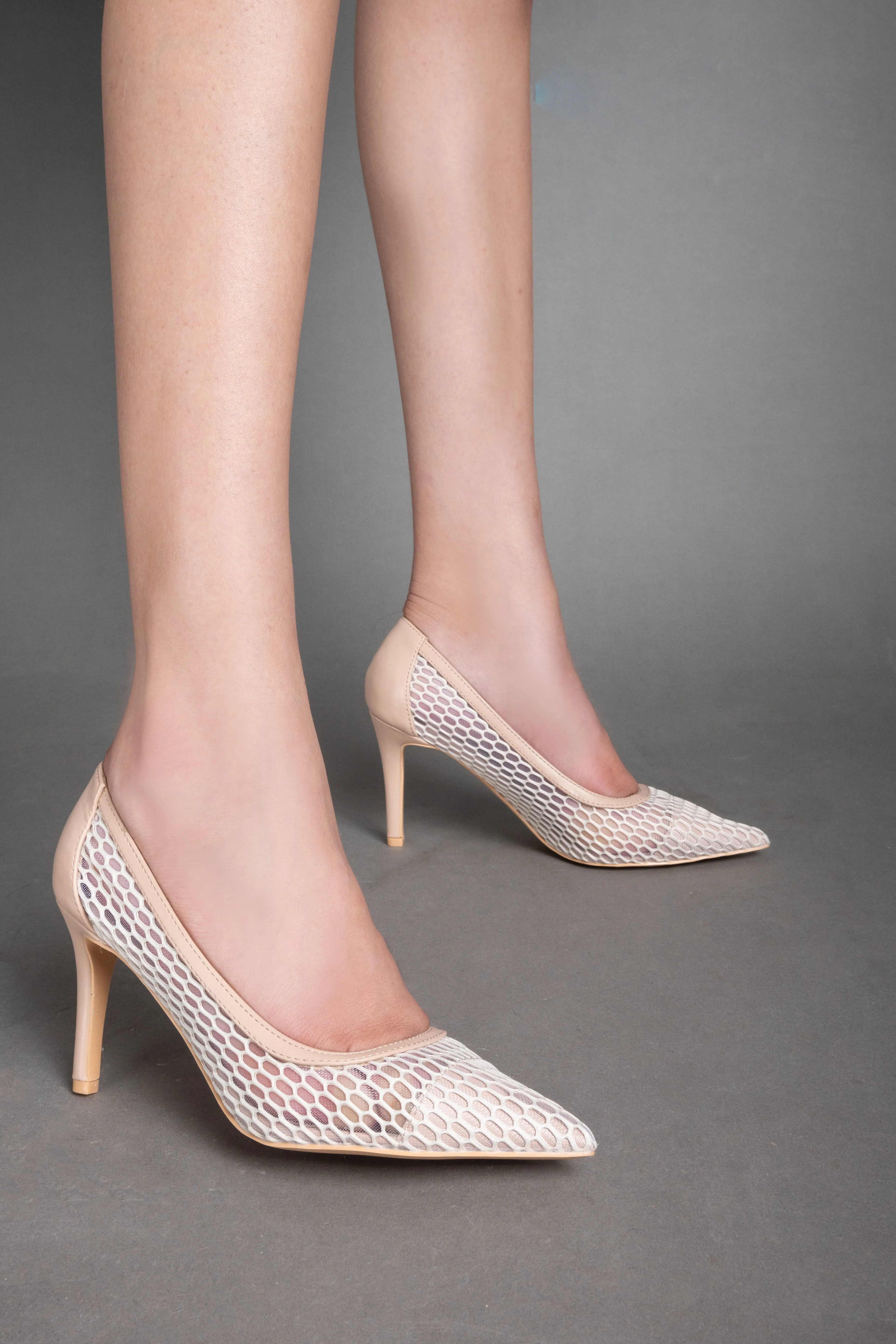 Elegant Class Heels - Beige