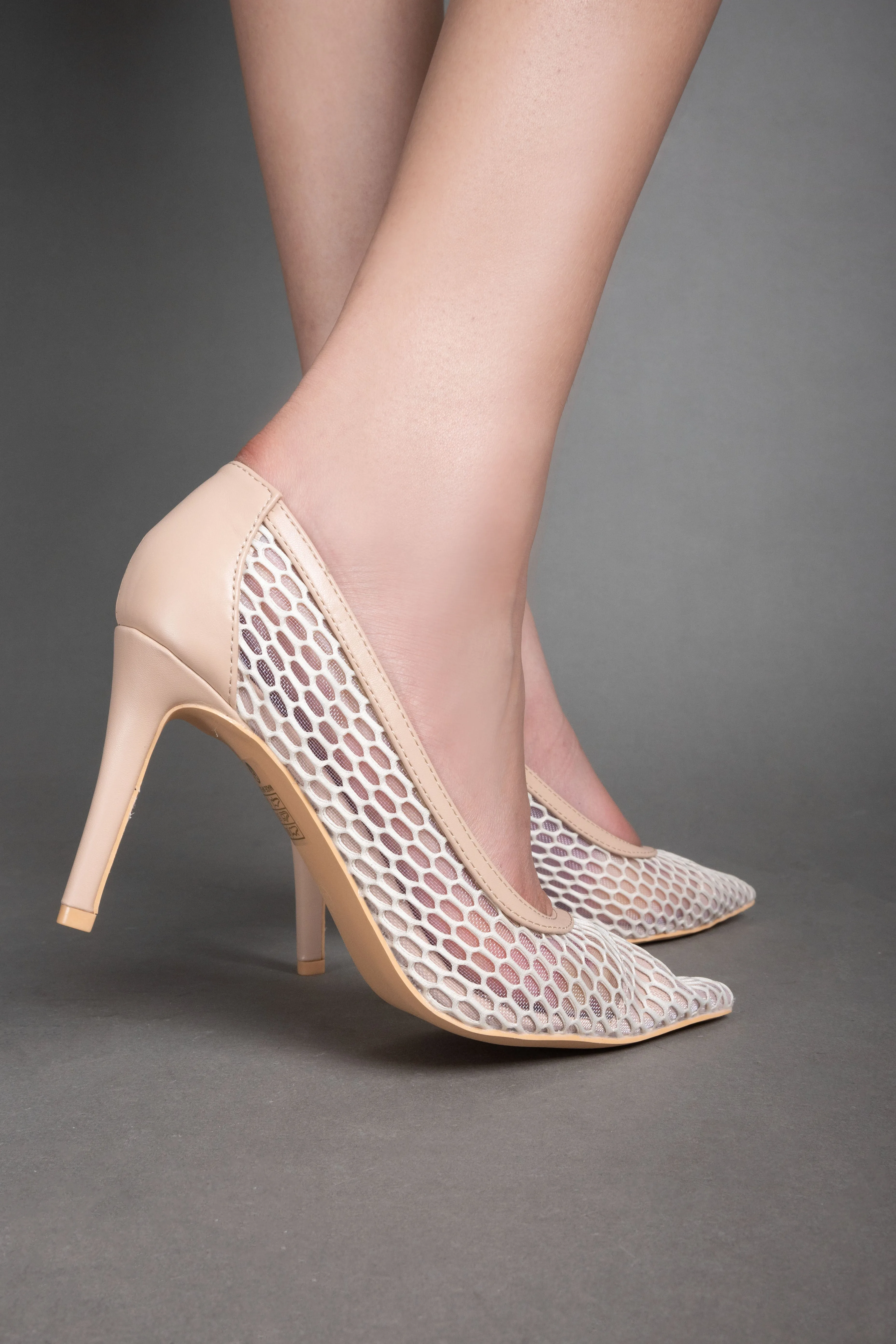 Elegant Class Heels - Beige