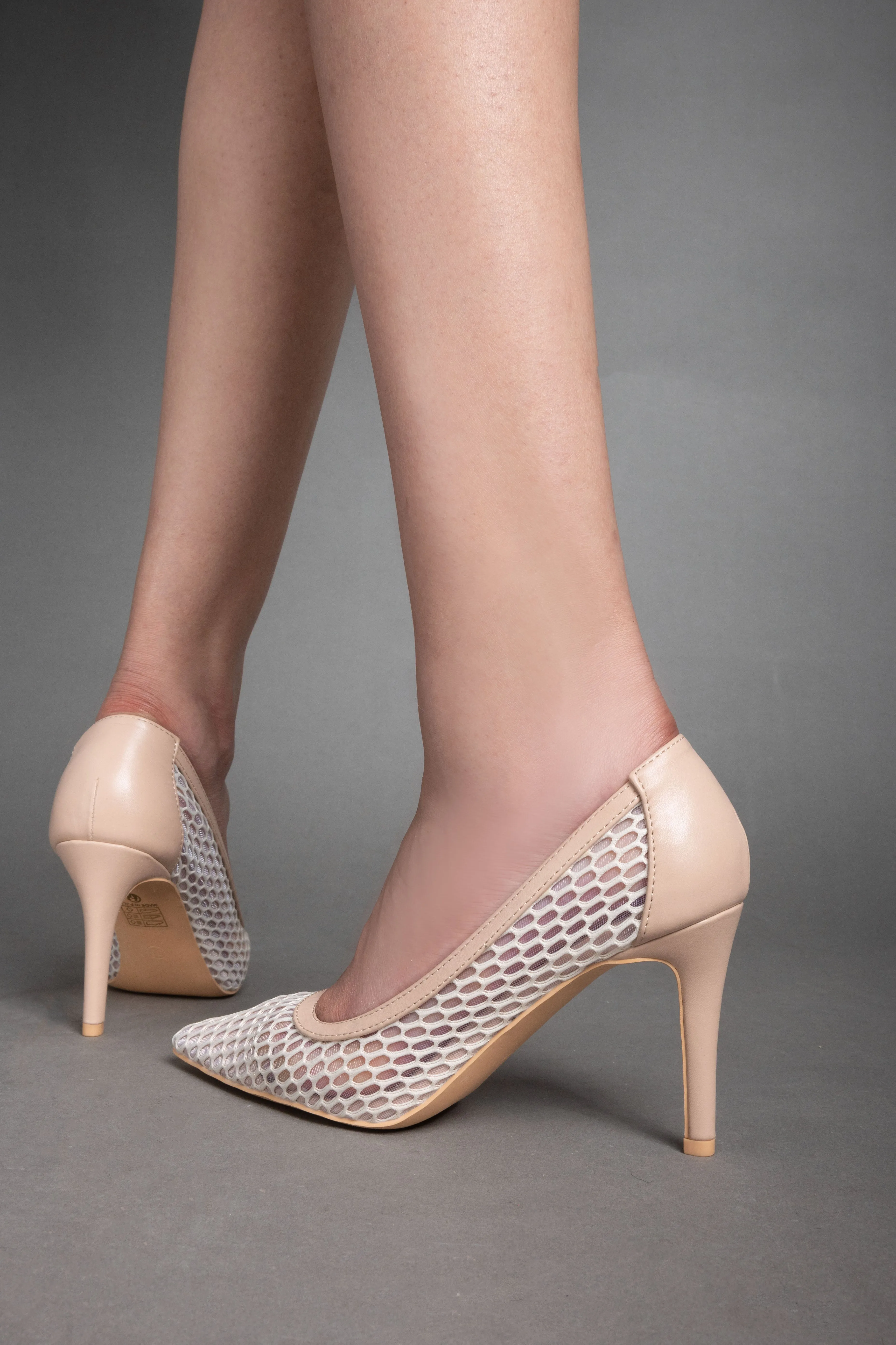 Elegant Class Heels - Beige