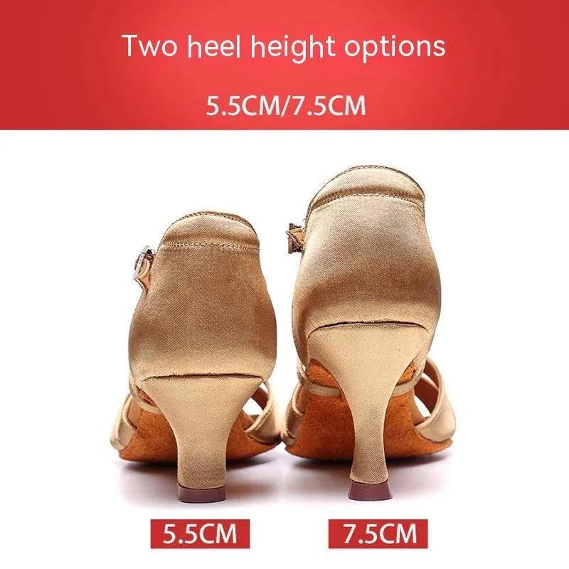 Elegant Latin Dance Heels with Soft Sole for Women