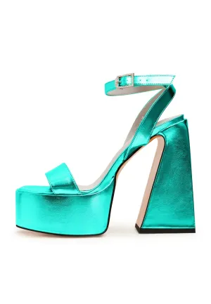 Elevated Elegance Sandals - Green