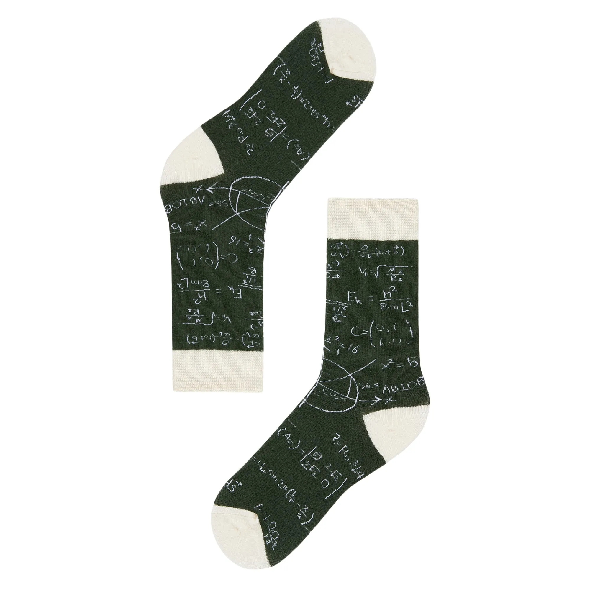 Equation Printed Quarter Length Socks