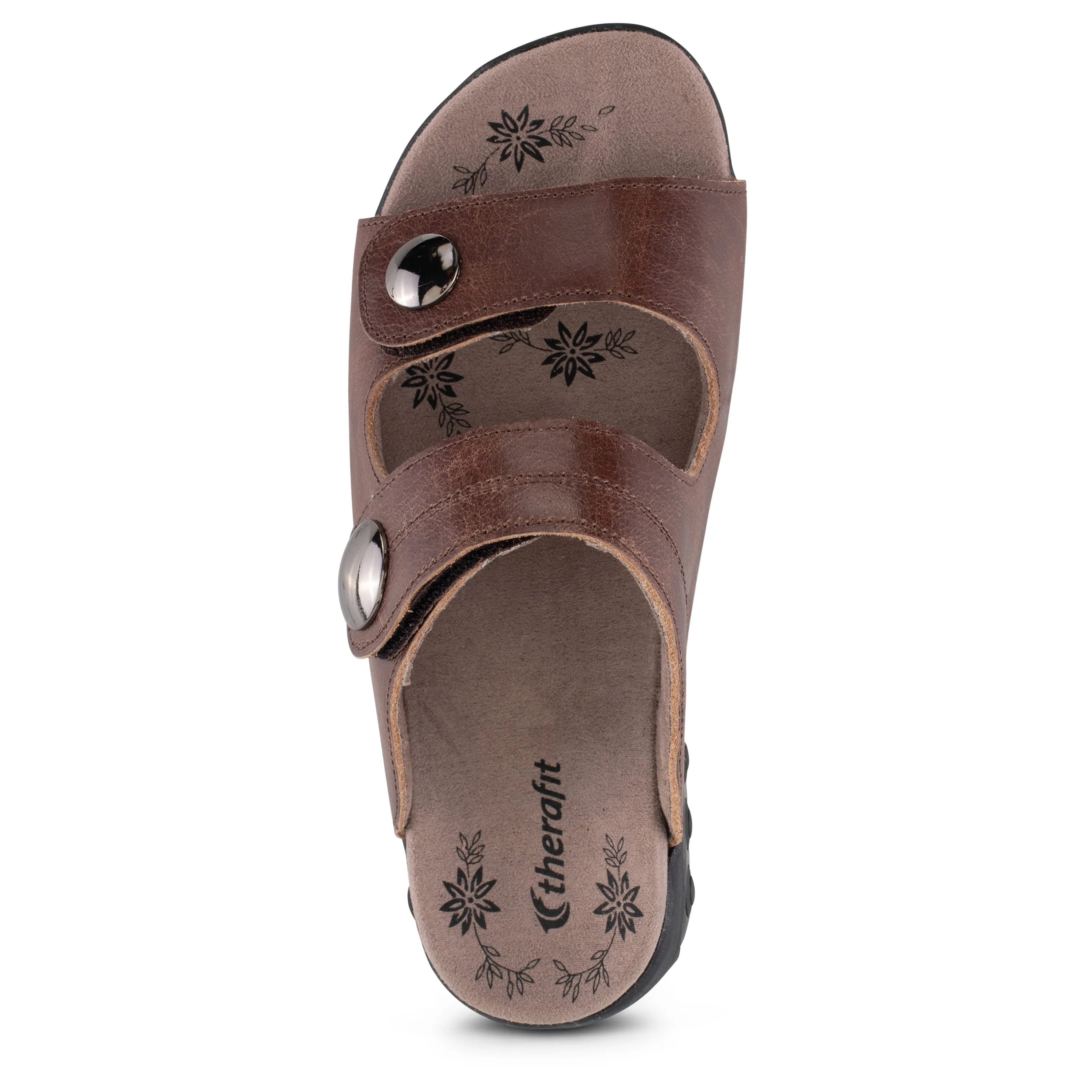 Eva Women's Leather Adjustable Strap Slip On Sandal - Special Edition