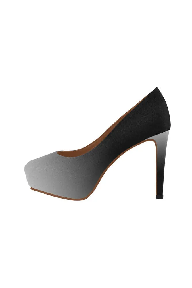 Fade Gray to Black Women's High Heels