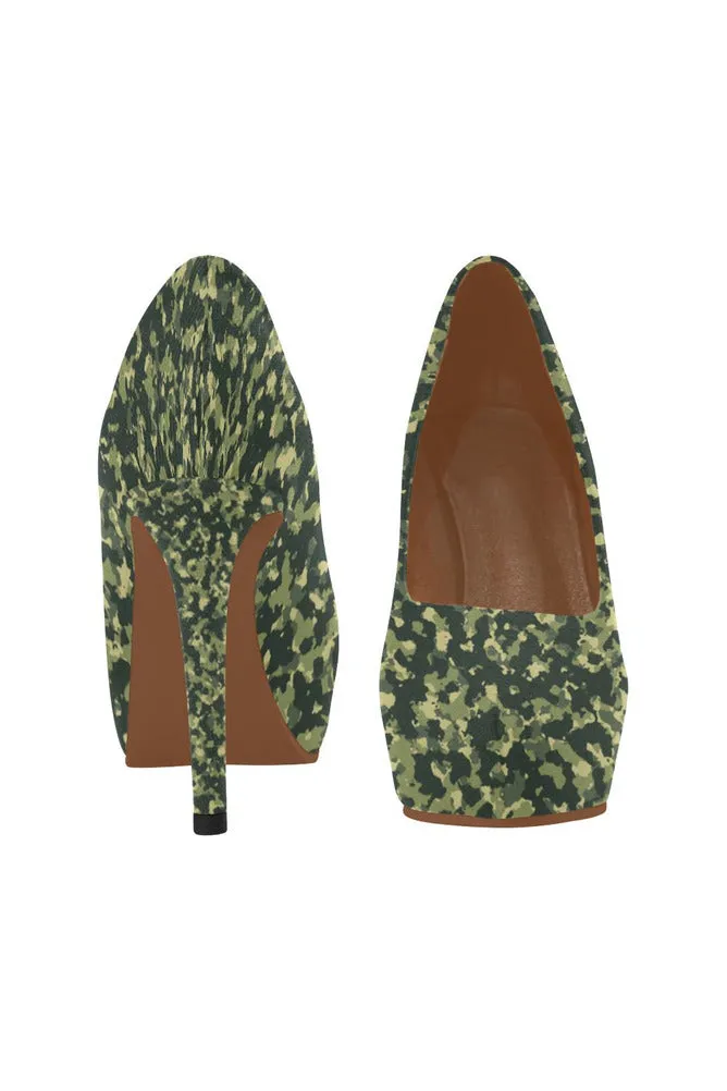 Forest Camouflage Women's High Heels