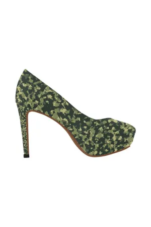 Forest Camouflage Women's High Heels