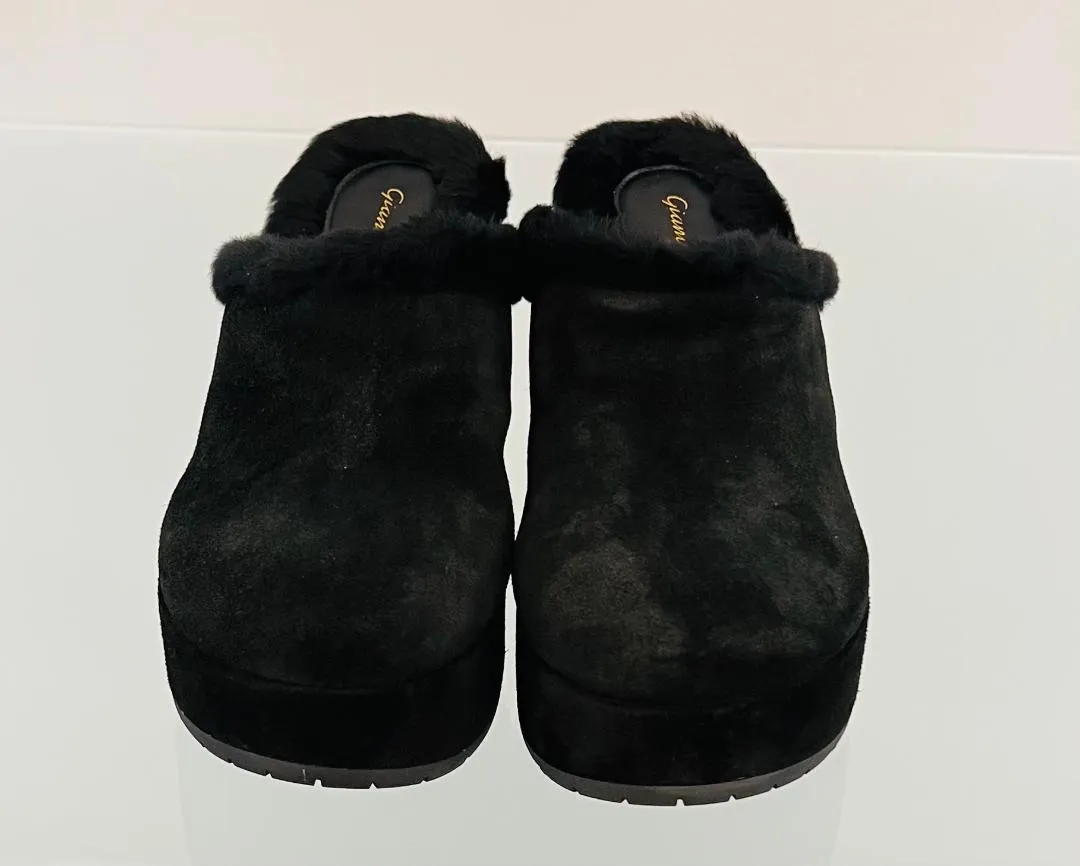 G9169055RICVFU Lyss velour fur clog