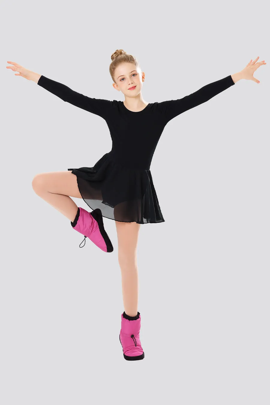 Girls’ Ballet Booties | Dance Shoes for Warm Up