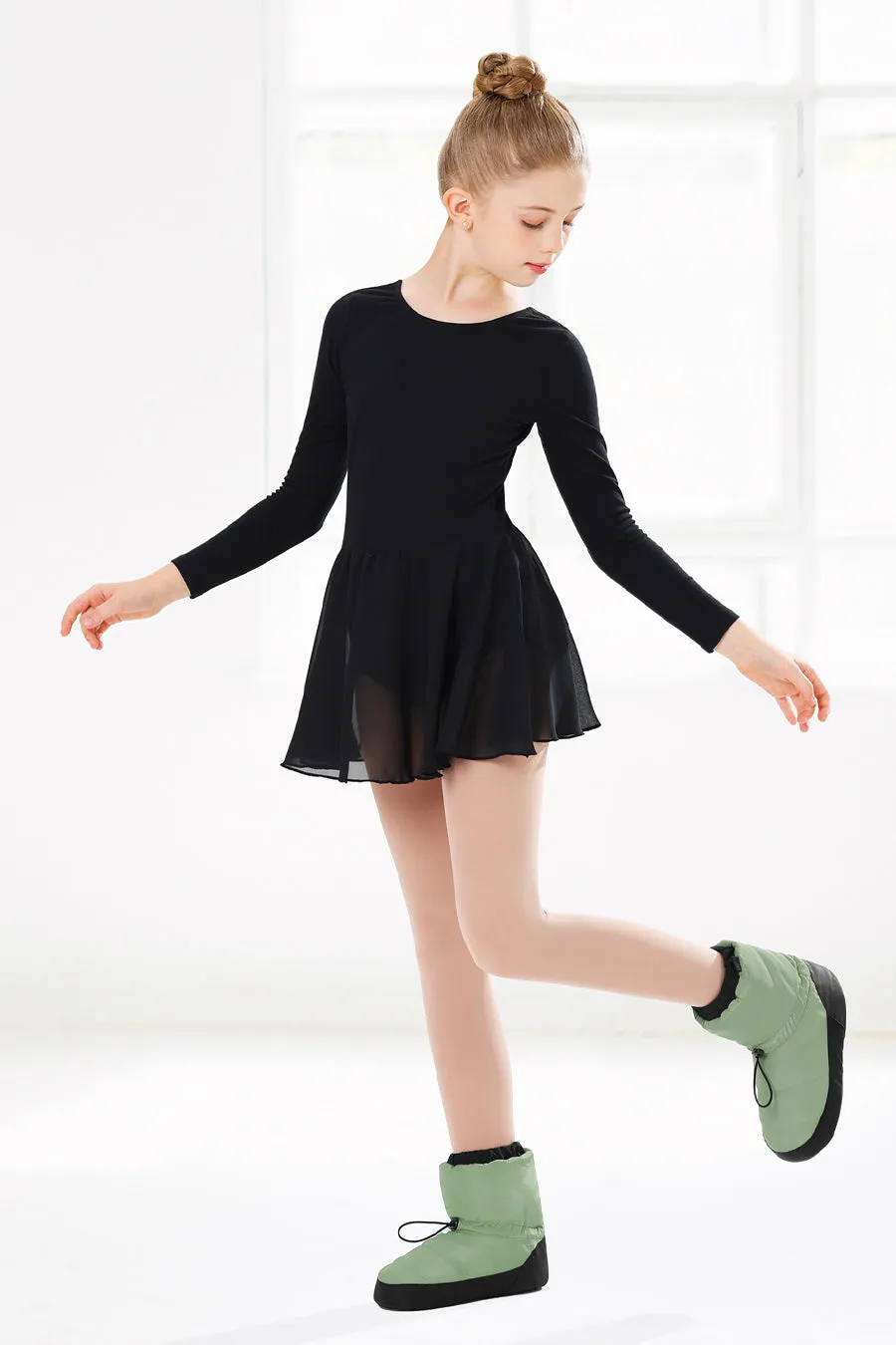 Girls’ Ballet Booties | Dance Shoes for Warm Up