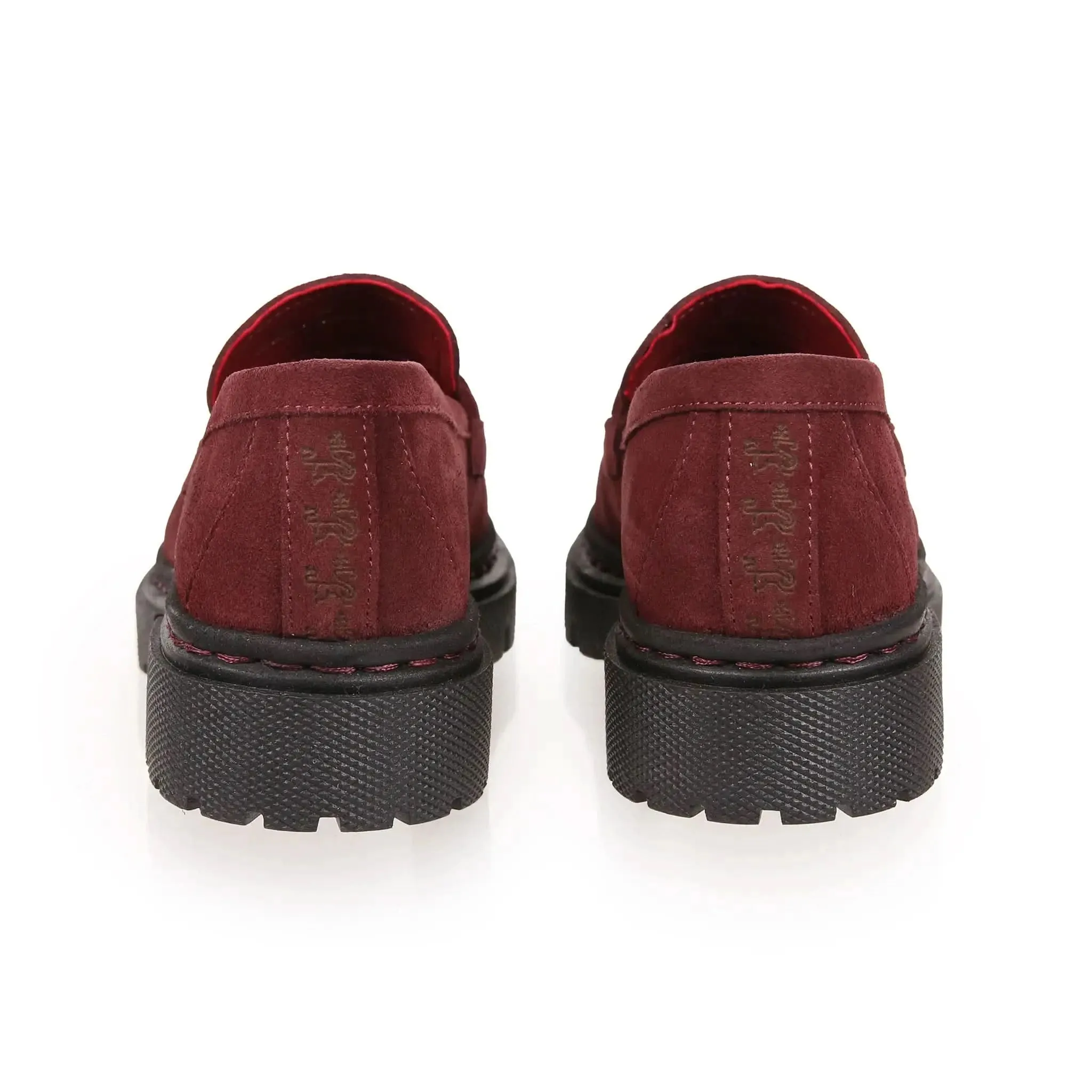 Hackney Burgundy Suede Loafers