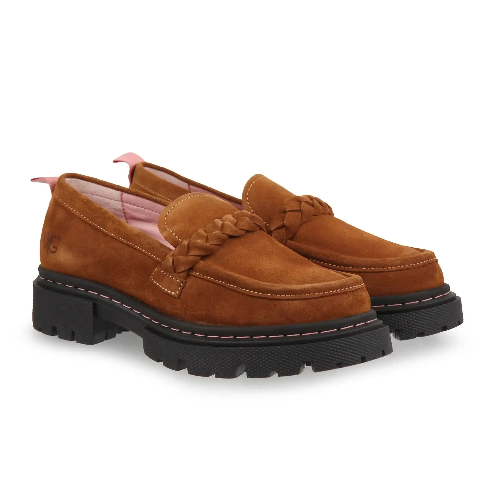 Hackney Honeycomb Suede Loafers