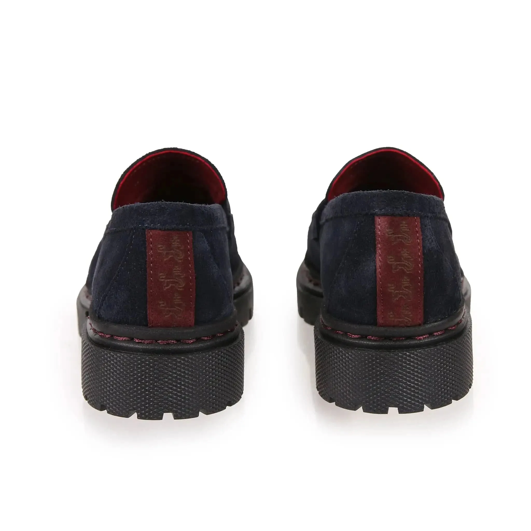 Hackney Navy Suede Loafers