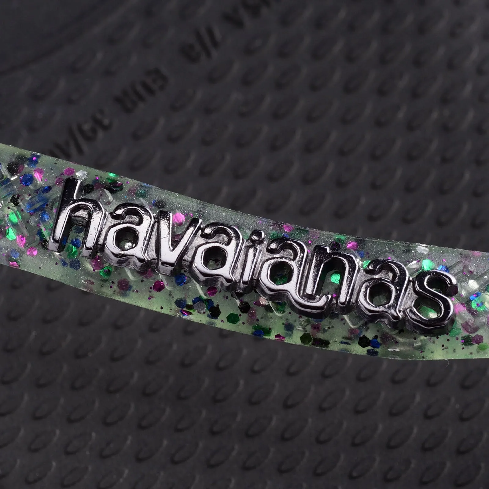 Havaianas Square Logo Metallic Flip Flops