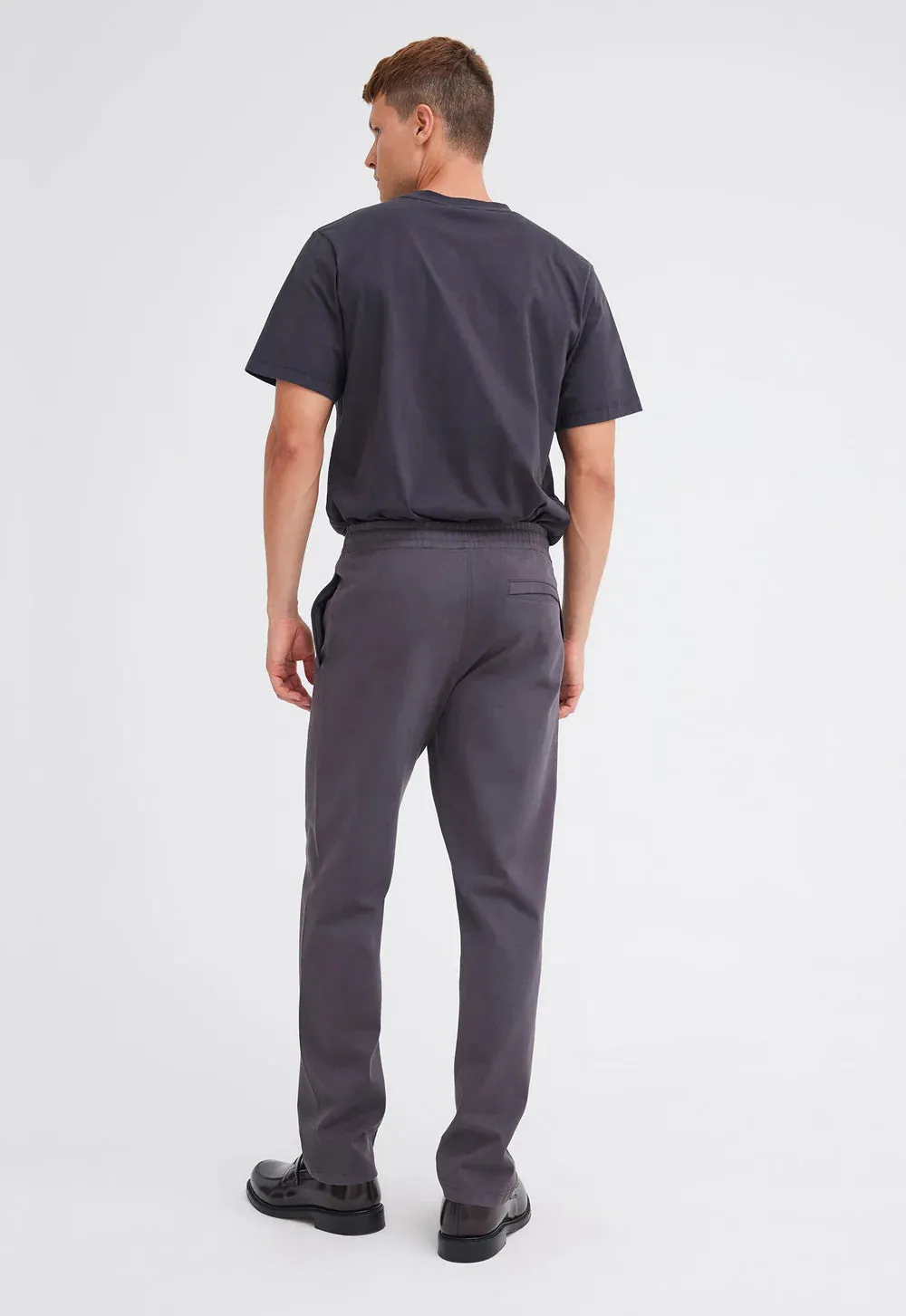 Iri Italian Cotton Pant in Steelo Grey