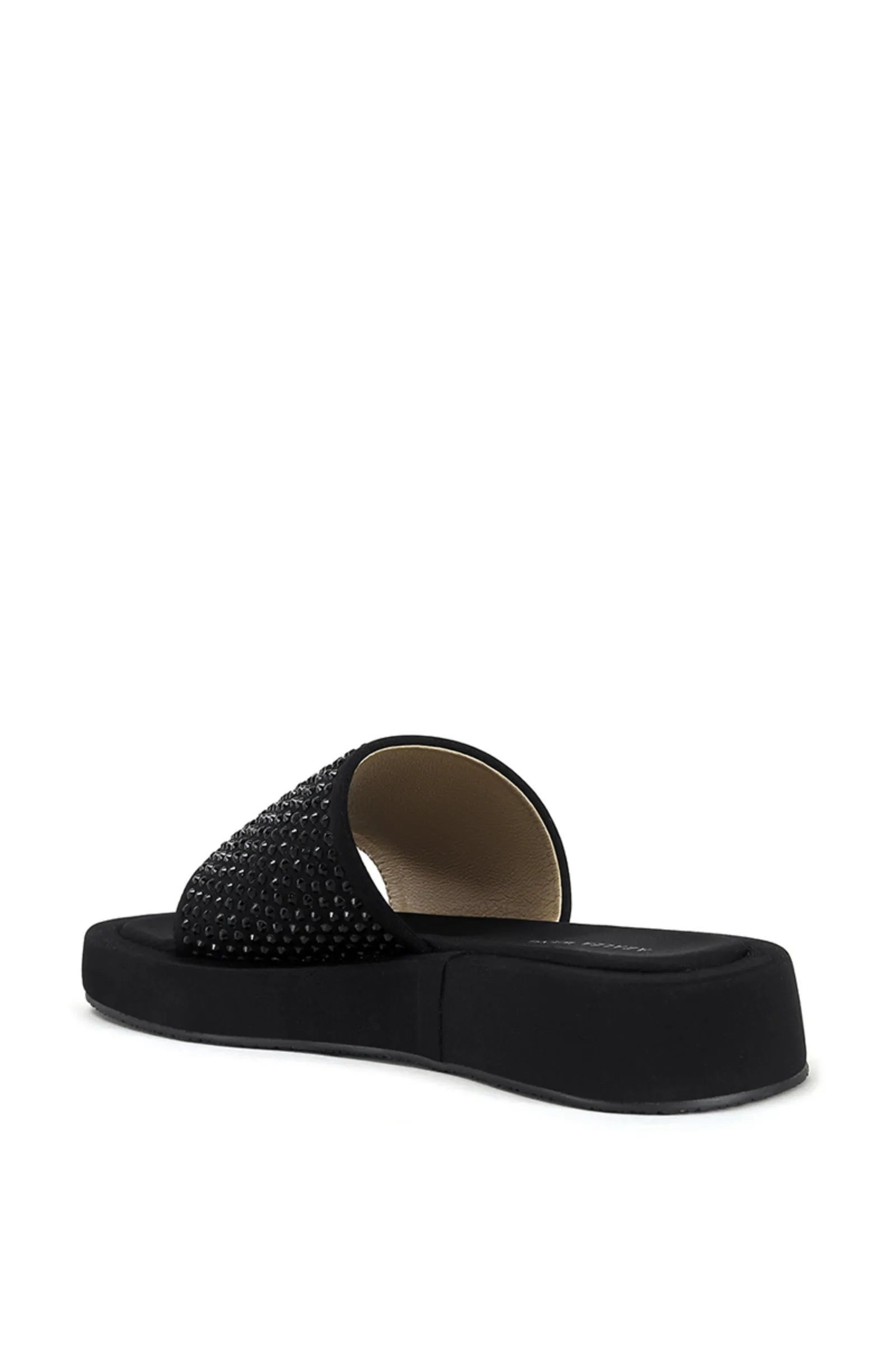 ISLANDTIME-BLACK FLATFORM SANDAL