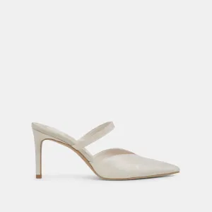 KANIKA HEELS IVORY SATIN