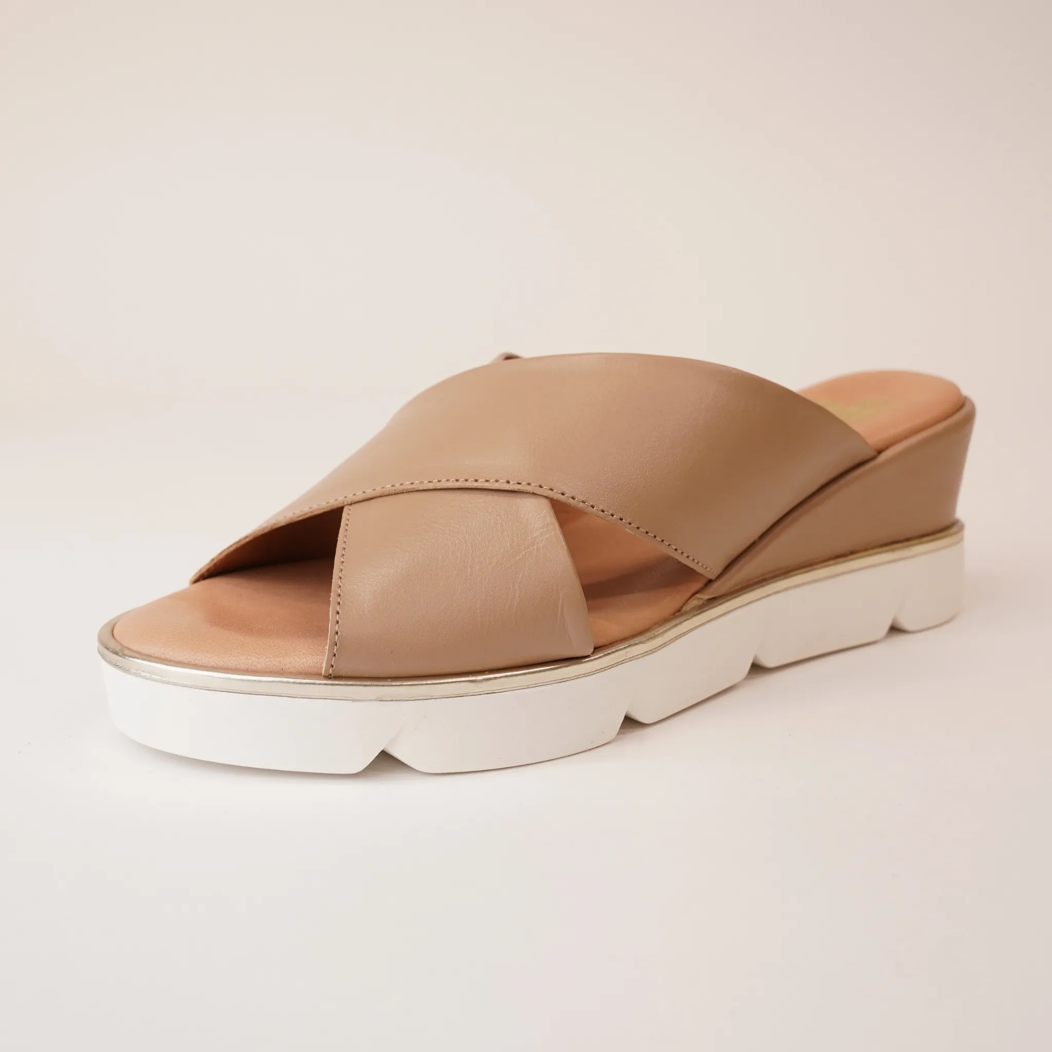 Kiren Nocciola Leather Sandals