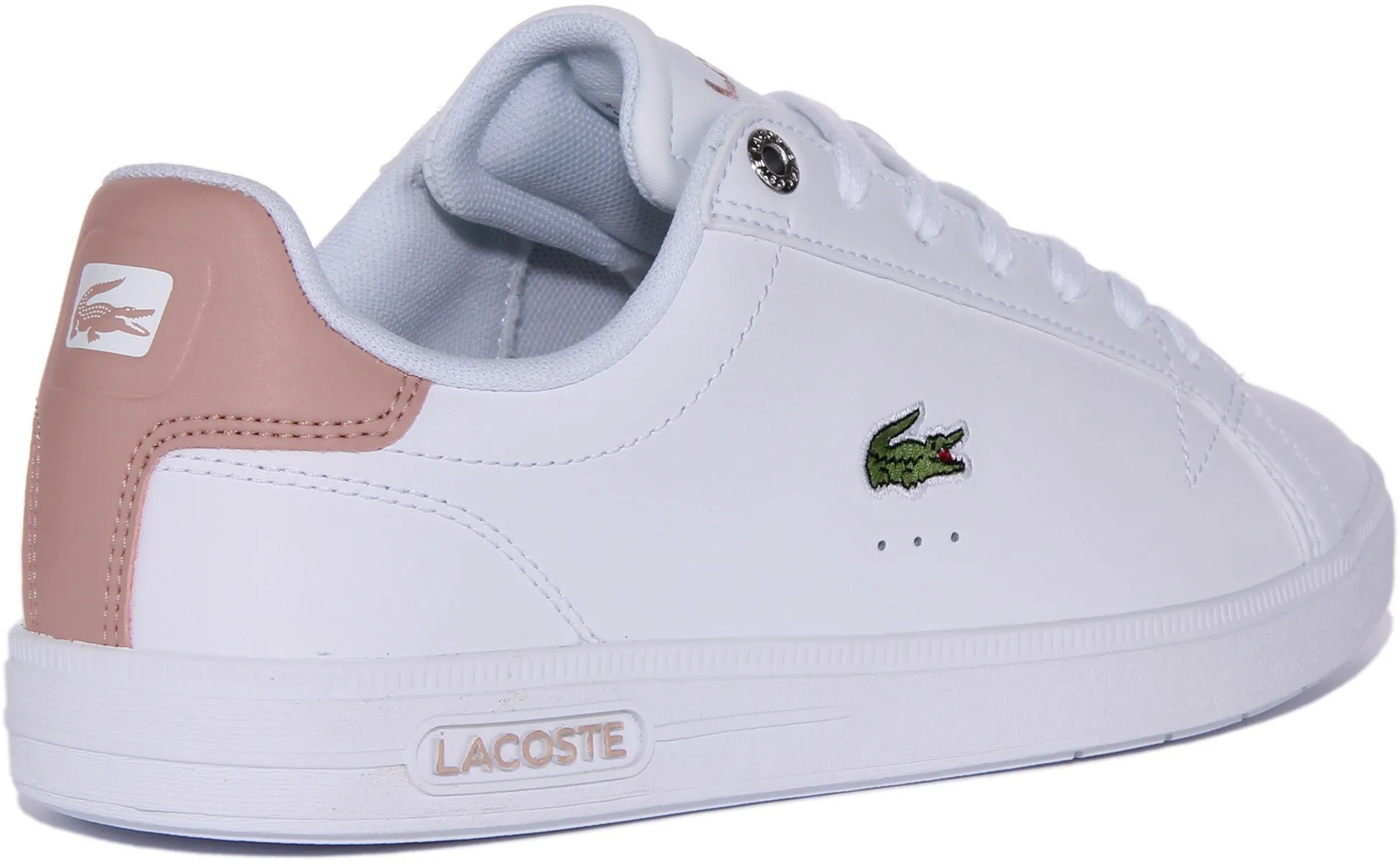 Lacoste Graduate Pro In White Pink For Women