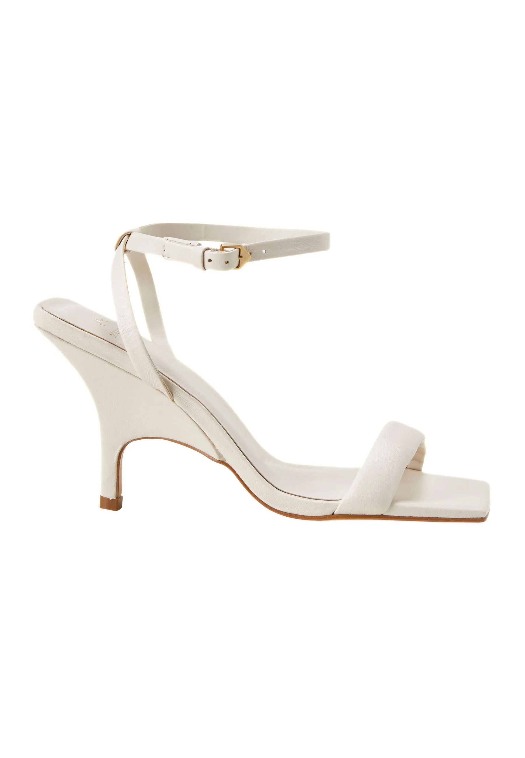 Ladies Off White High Heel Sandals