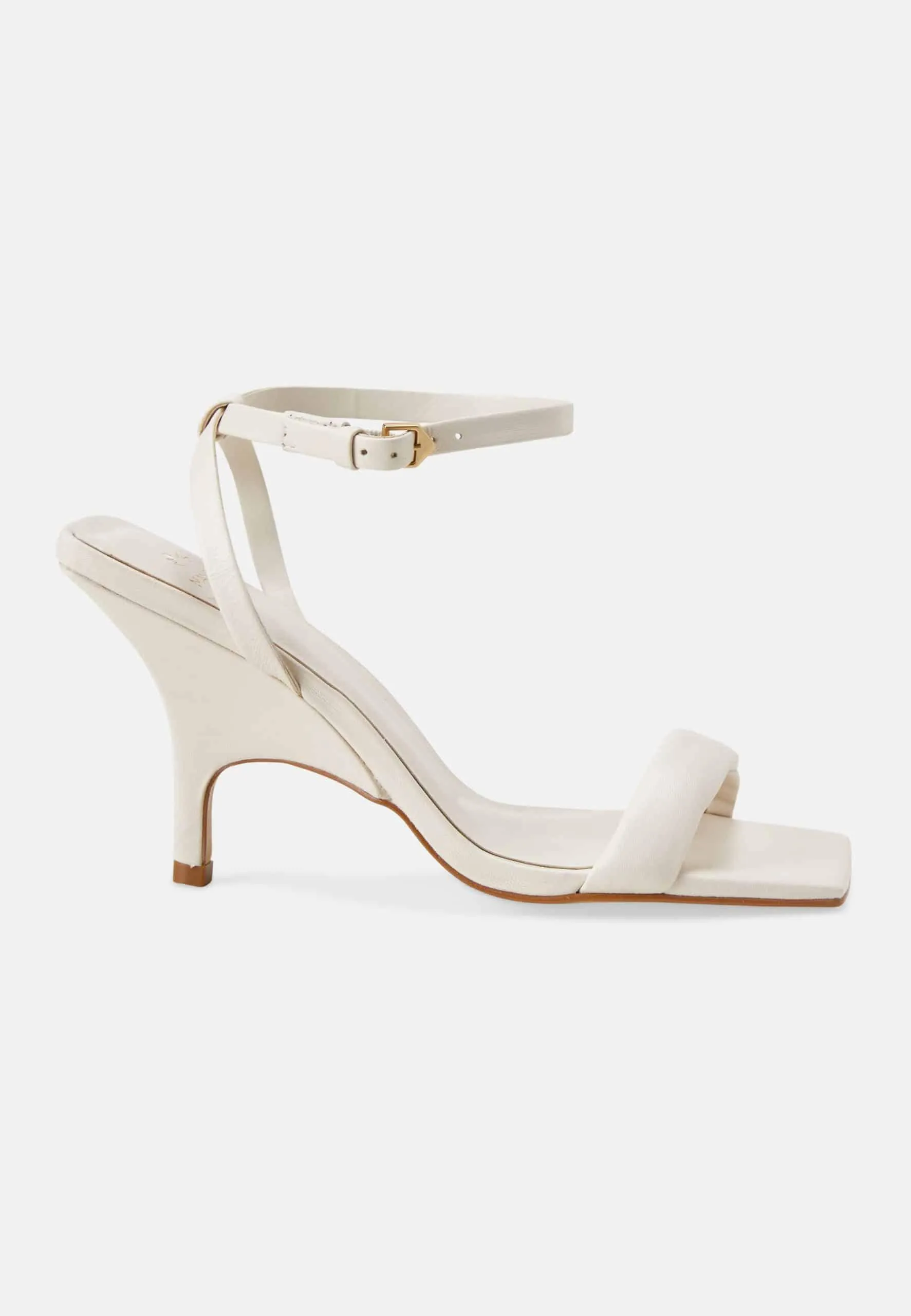 Ladies Off White High Heel Sandals