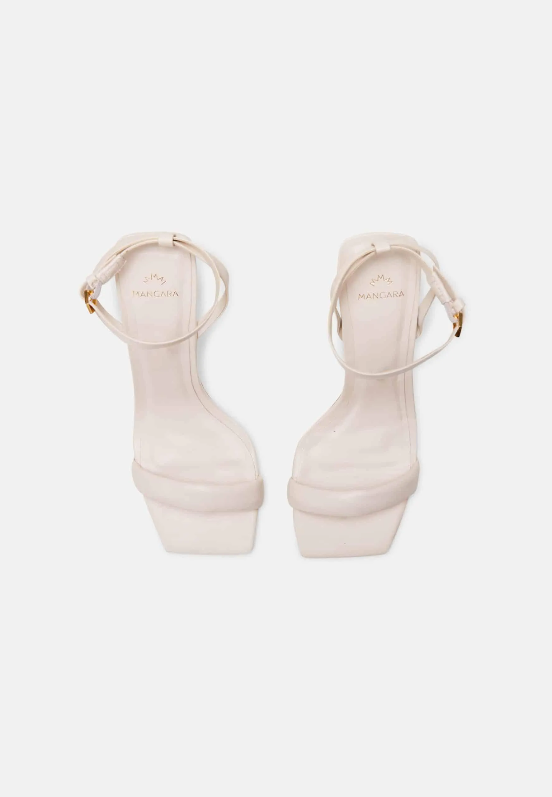 Ladies Off White High Heel Sandals