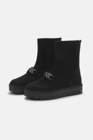 Long Chelsea Boots - Black Black