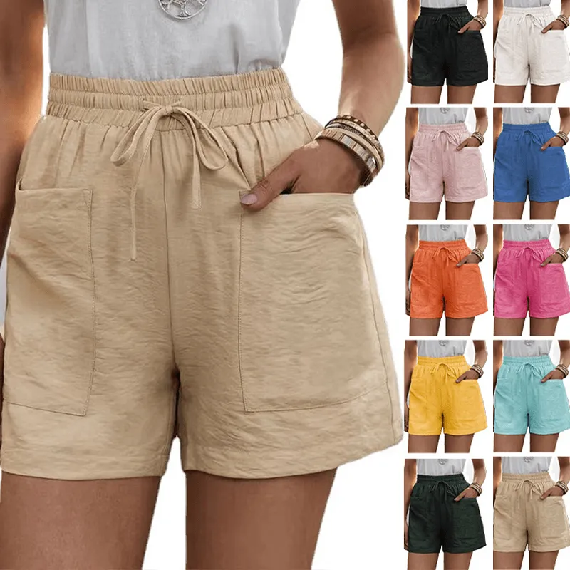 Loose Linen Lounge Shorts