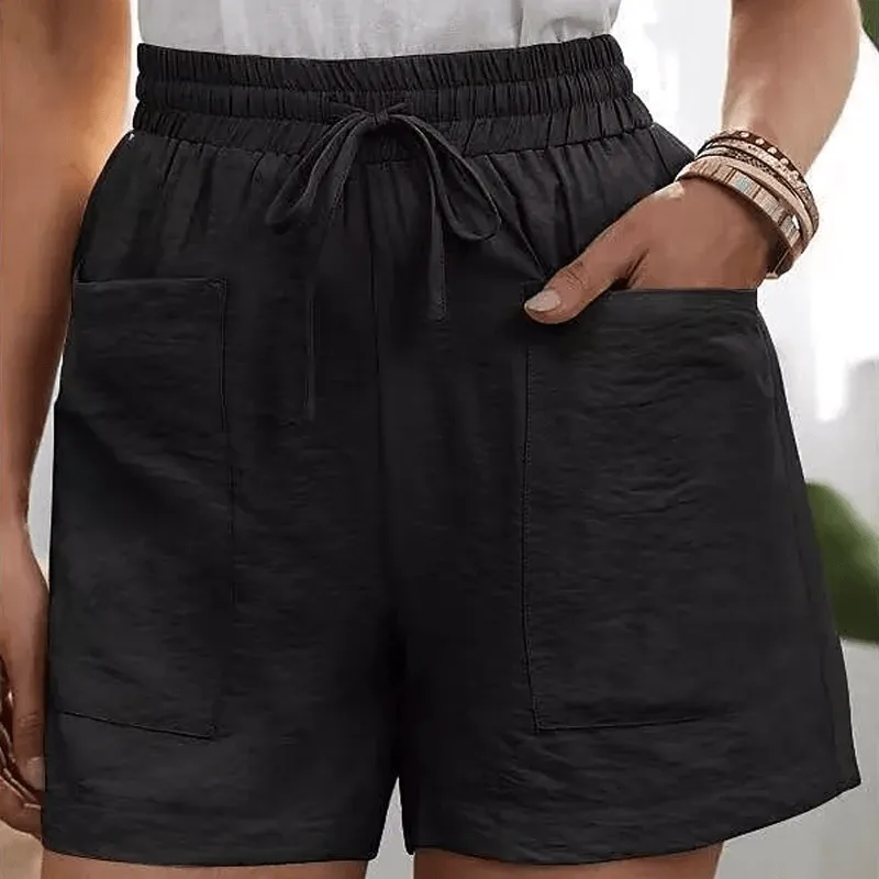 Loose Linen Lounge Shorts