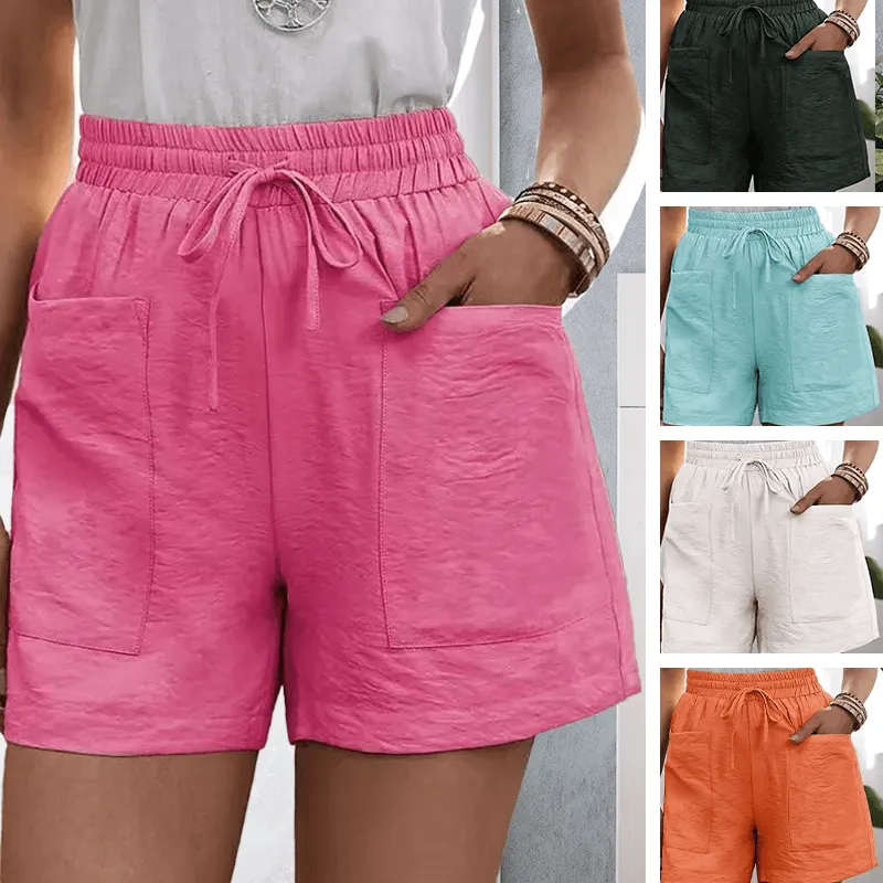 Loose Linen Lounge Shorts