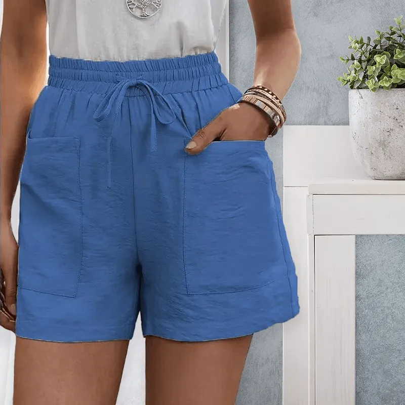 Loose Linen Lounge Shorts