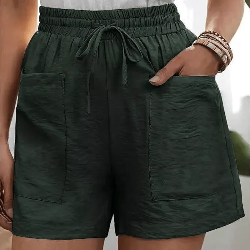 Loose Linen Lounge Shorts