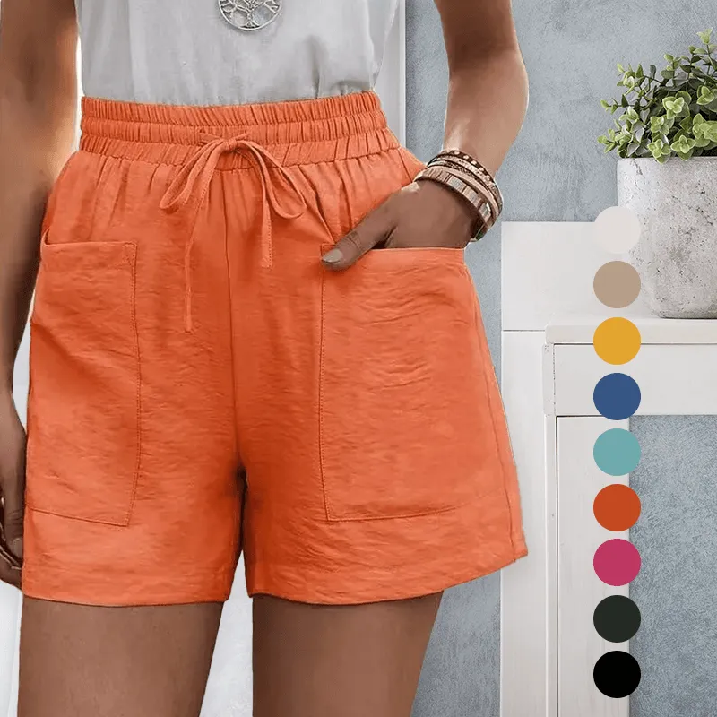 Loose Linen Lounge Shorts