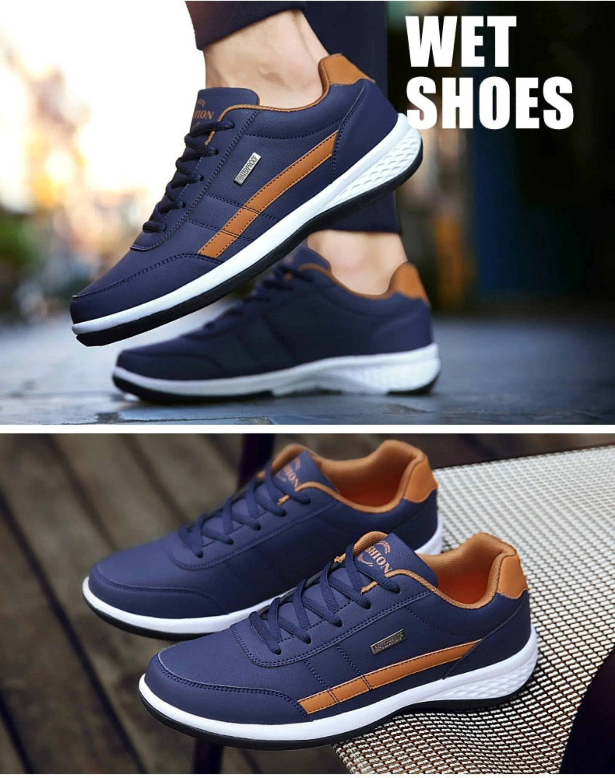 Low Top Breathable Men Sneakers